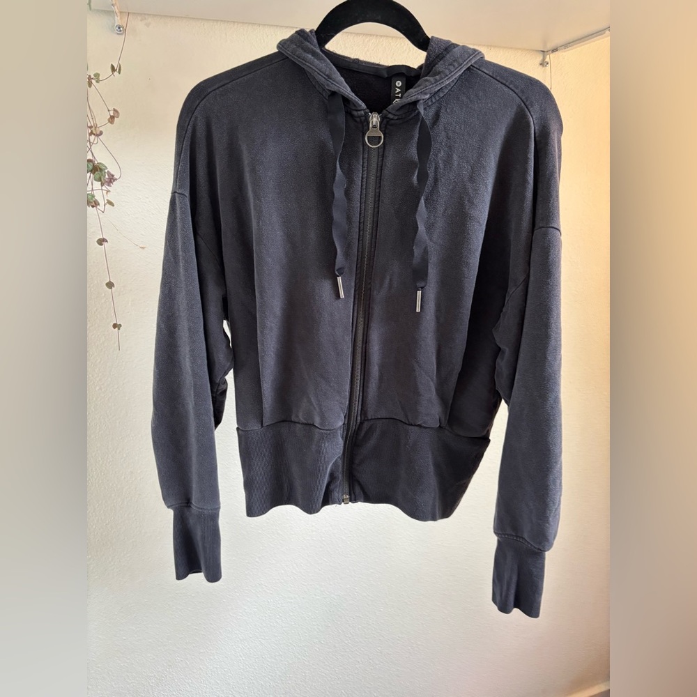 Athleta Balance Sweatshirt Hoodie Jacket Black